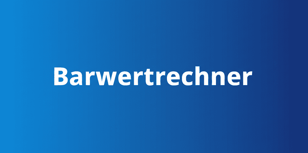 Barwertrechner im Einsatz zur Bewertung von Finanzflüssen