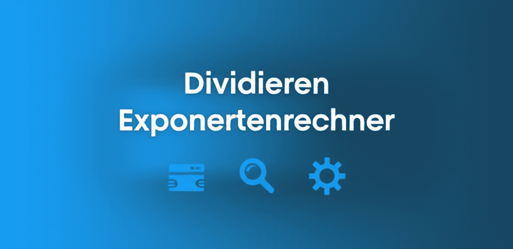 Dividieren Exponentenrechner Screenshot