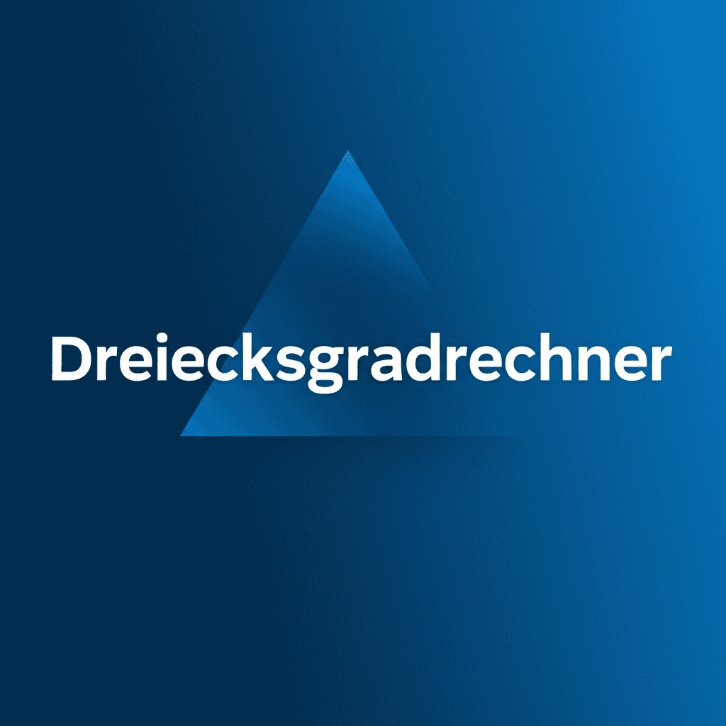 Dreiecksgradrechner zur Berechnung von Winkeln und Seiten