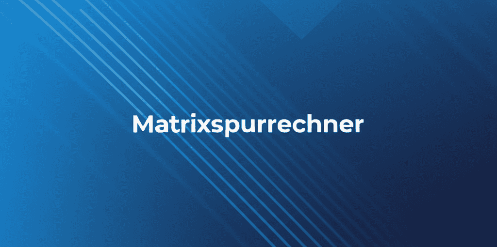 Matrixspurrechner