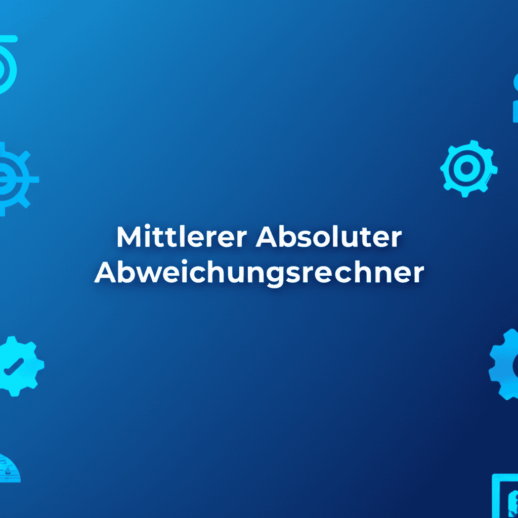 Mittlerer Absoluter Abweichungsrechner: Ein digitaler Rechner zur Bestimmung der Streuung von Daten.