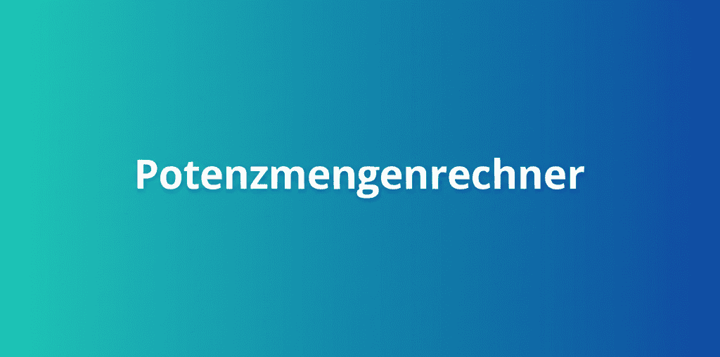 Potenzmengenrechner Schnittstelle