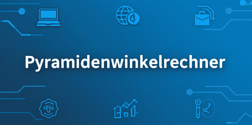 Pyramidenwinkelrechner in Aktion