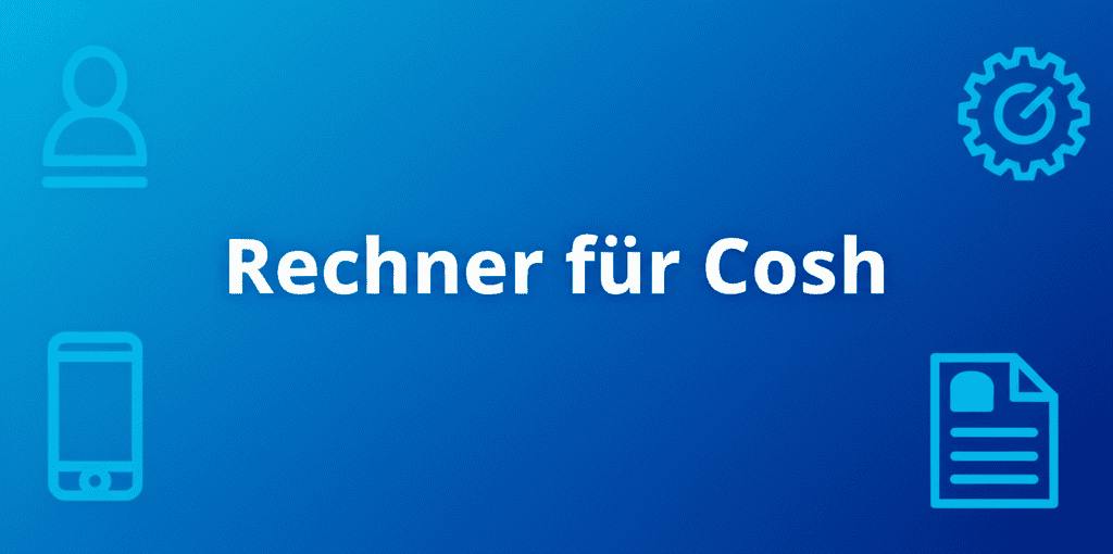 Rechner für Cosh - Hyperbolische Kosinusfunktion