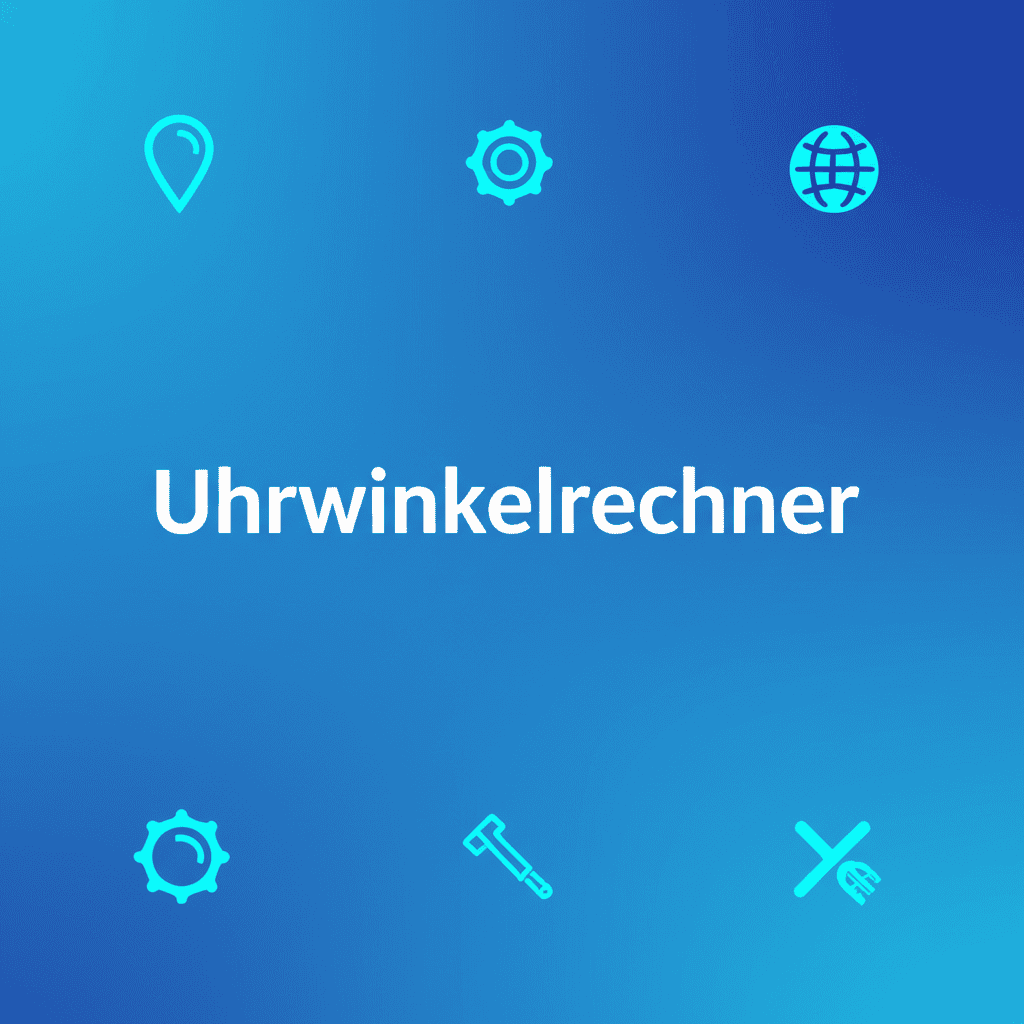 Uhrwinkelrechner Digitaler Rechner