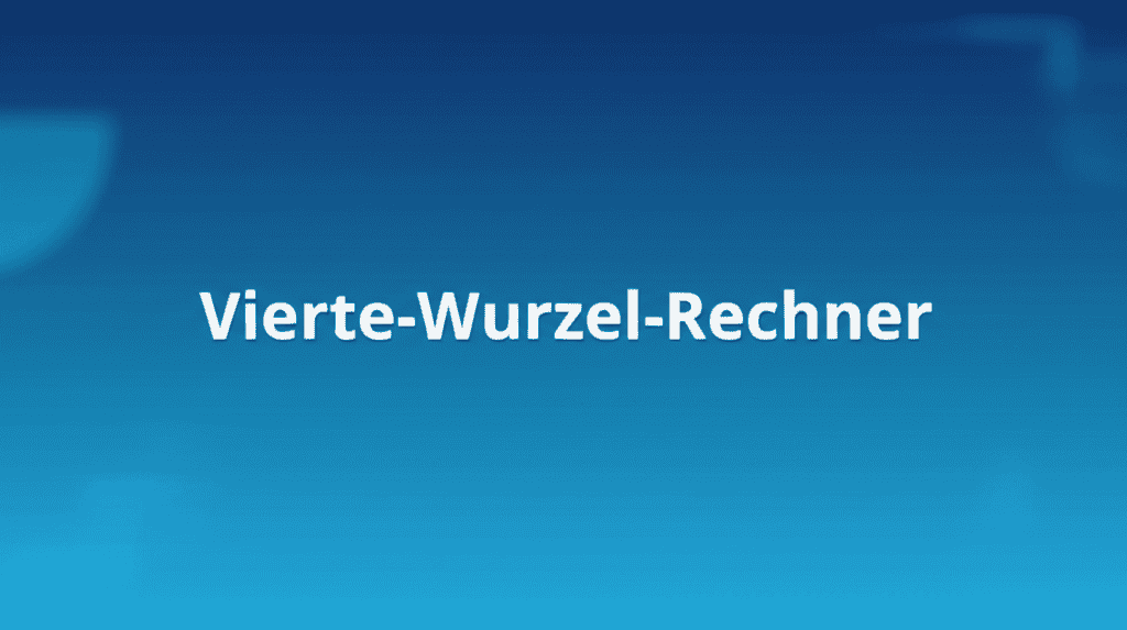 Vierte-Wurzel-Rechner Illustration